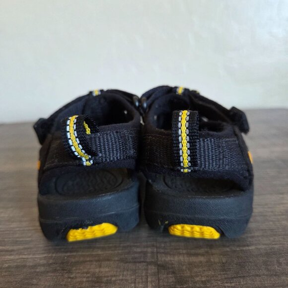 Keen Newport H2 Water Sandals Black/Yellow Sz Toddler's 8 Adjustable Waterproof - Picture 5 of 10